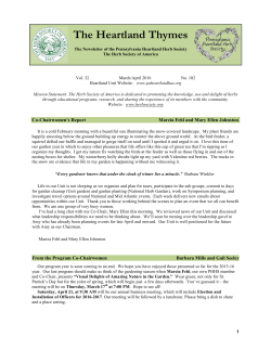 The Heartland Thymes - Herb Society of America