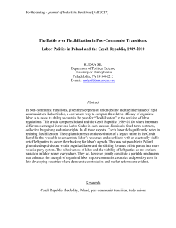 The Battle over Flexibilization in Post