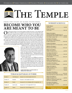 October - The Temple