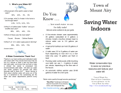 Indoor Water Saving Tri-Fold