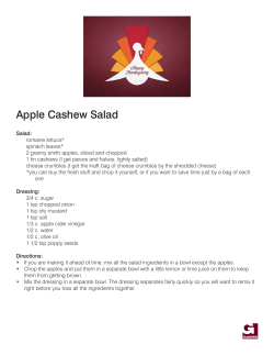 Apple Cashew Salad