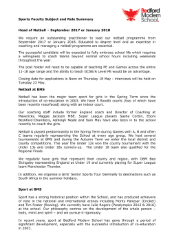 Subject and Role Summary