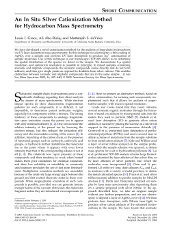 An In Situ Silver Cationization Method for Hydrocarbon Mass