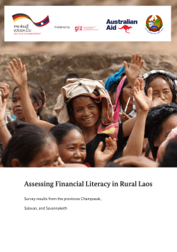 Assessing Financial Literacy in Rural Laos