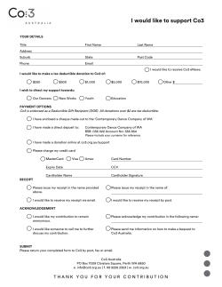 I would like to support Co3