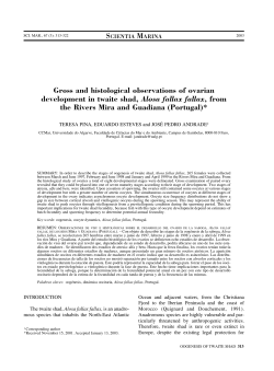 Gross and histological observations of ovarian development