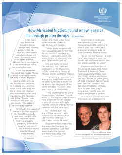 How Marisabel Nicoletti found a new lease on life through proton