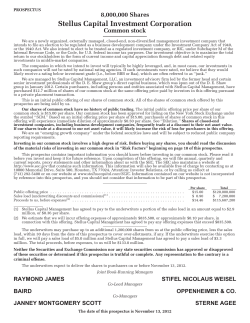 Stellus Capital Investment Corporation