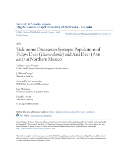 and Axis Deer (Axis axis) in Northern Mexico