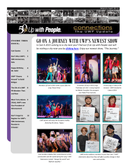 go on a journey with uwp`s newest show