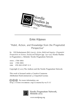 Habit, Action, and Knowledge from the