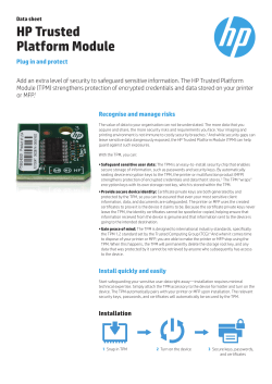 HP Trusted Platform Module