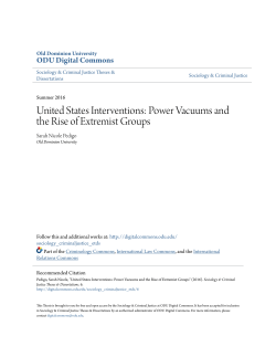 United States Interventions: Power Vacuums and the Rise of
