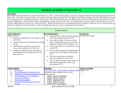 modern european history 41