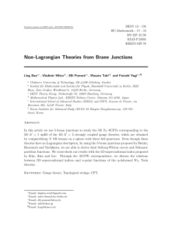 Non-Lagrangian Theories from Brane Junctions