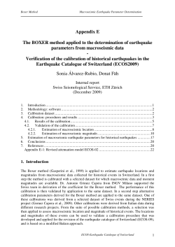 Appendix E The BOXER method applied to the determination of