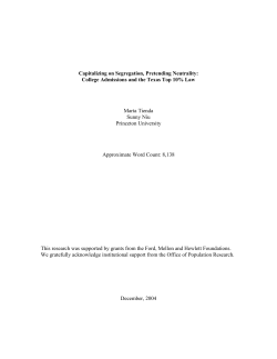 Race Neutrality in a Segregated State: