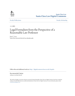 Legal Formalism from the Perspective of a Reasonable Law Professor