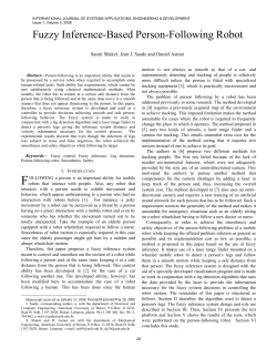 Fuzzy Inference-Based Person-Following Robot