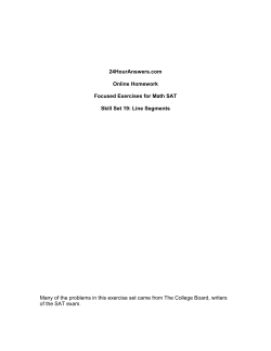 Line Segments - 24 Hour Answers