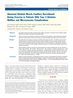 Abnormal Skeletal Muscle Capillary Recruitment During Exercise in