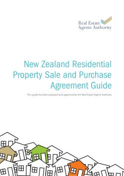 New Zealand Residential Property Sale and Purchase Agreement