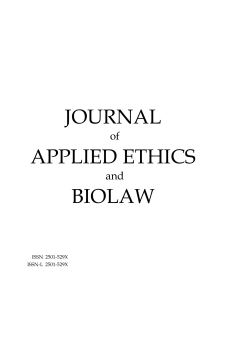 journal applied ethics biolaw - JOURNAL of APPLIED ETHICS and