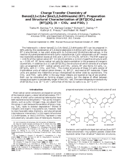 Charge Transfer Chemistry of Benzo[2,1-c:3,4-c`]bis(1,2,3
