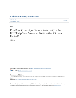 Plan B for Campaign-Finance Reform