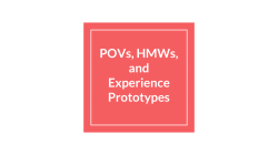 POVs, HMWs, and Experience Prototypes