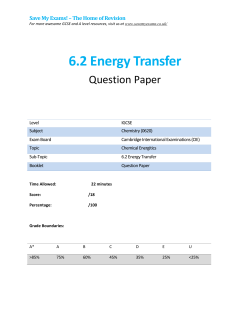 Energy transfer - SAVE MY EXAMS!