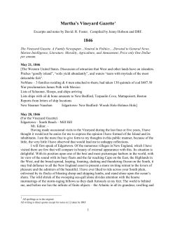 Martha`s Vineyard Gazette1 1846