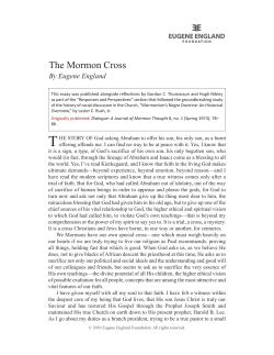 The Mormon Cross