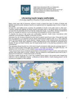 Life-saving insulin largely unaffordable