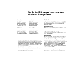 Subliminal Priming of Nonconscious Goals on Smartphones