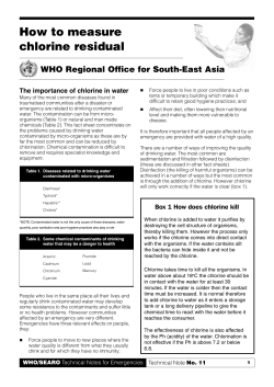 How to measure chlorine residual