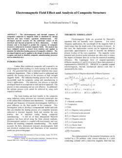 Electromagnetic Field Effect and Analysis of Composite Structure