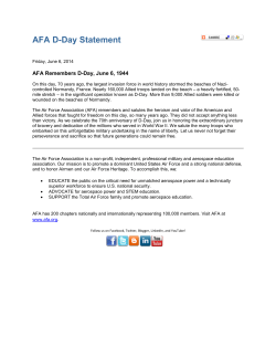 AFA D-Day Statement