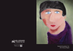 Bluebird Foundation Inc. 2012 Annual Report