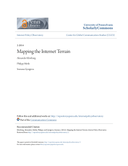 Mapping the Internet Terrain - ScholarlyCommons