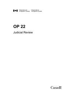 Overseas Processing Manual OP 22: Judicial Review