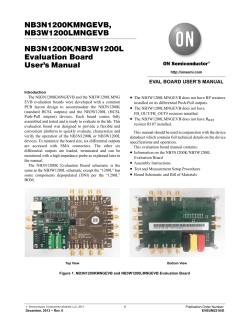 NB3N1200K/NB3W1200L Evaluation Board User`s Manual
