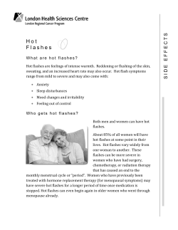 Hot Flashes - London Health Sciences Centre