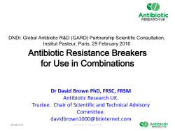 Antibiotic Resistance Breakers for Use in Combinations