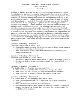 Advanced Placement United States History II