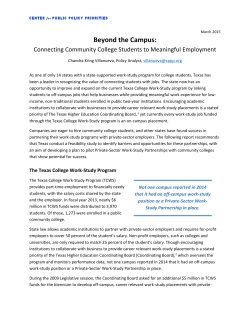 Connecting Community College Students to Meaningful Employment