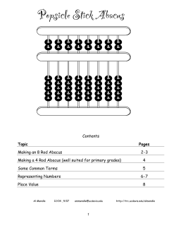 Popsicle Stick Abacus