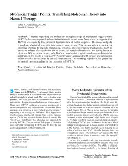 Myofascial Trigger Points - Indy Myopain Relief Center