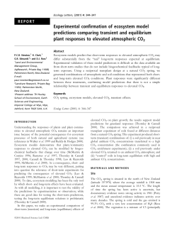 Experimental confirmation of ecosystem model predictions
