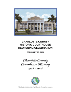 Charlotte County Courthouse History 1928